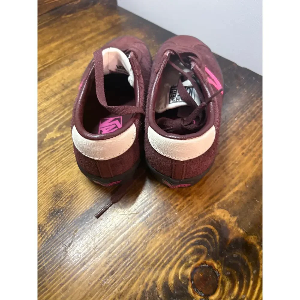 Vans Burgundy And Pink Sneakers Women Size 5